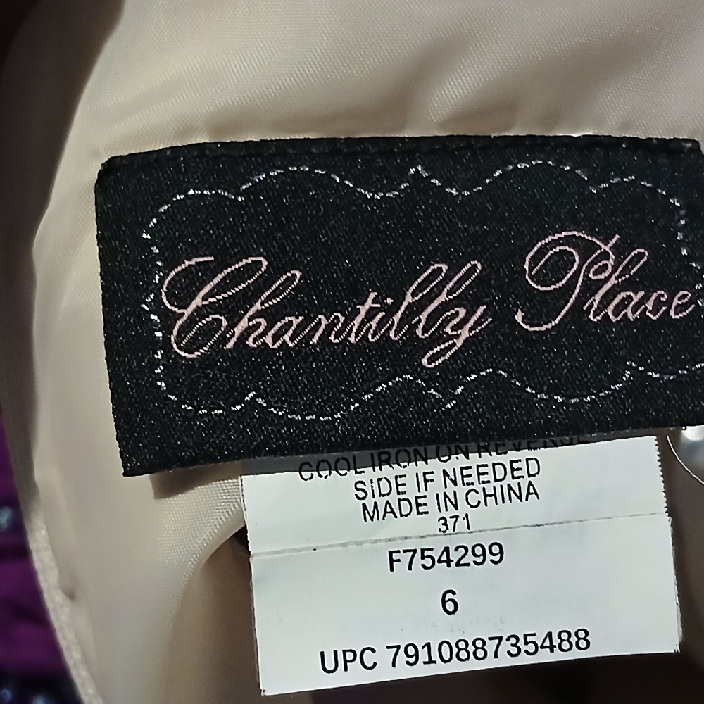 Chantilly Place Girls Long Elegant Sleeveless Dress. Size 6 - Picture 12 of 16
